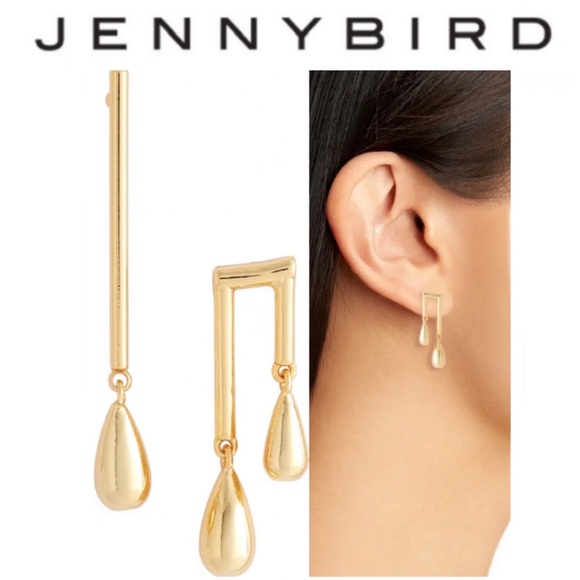 JENNY BIRD Be Seen Denni Mismatched Drop Earrings NWT 60$ - Picture 6 of 7